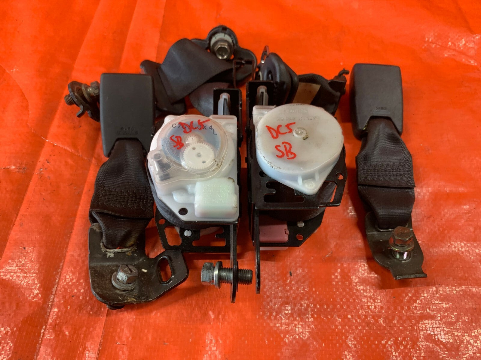 OEM 2003 03 ACURA RSX TYPE S   REAR SEAT BELT SET DRIVER LEFT PASSENGER RIGHT4
