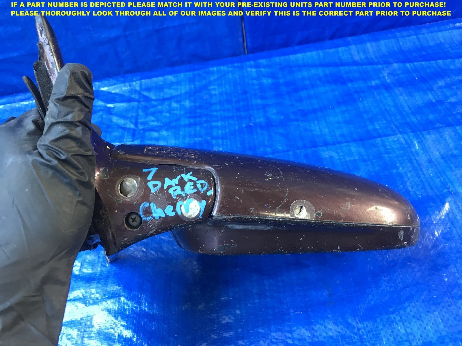 OEM 1990 1991 1992 1993 HONDA ACCORD DRIVER LEFT SIDE VIEW MIRROR E101173645