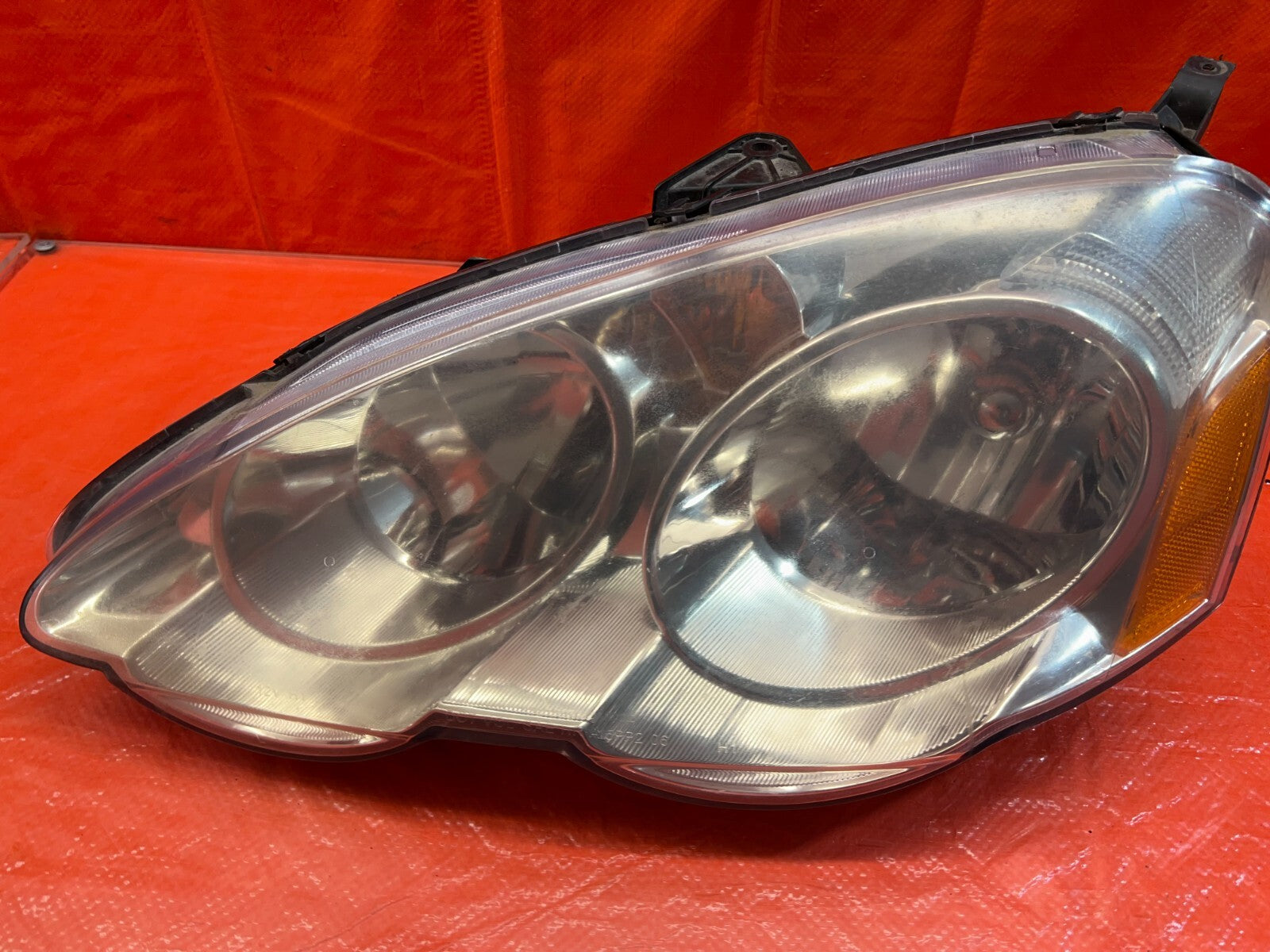 02 04 ACURA RSX   HEADLIGHT HEADLAMP   DRIVER LEFT LH   AFTERMARKET 1 BAD TAB6