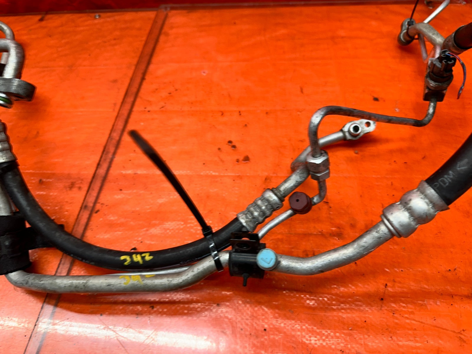 04-08 ACURA TSX 4D 2.4L K24A2 A/C SC AIR CONDITIONING HOSES LINES TUBES OEM #3428
