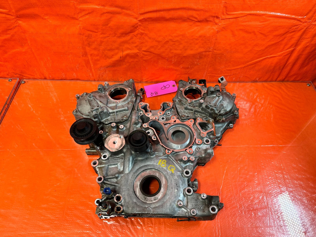 16 20 INFINITI Q50 & Q60   3.0L 300HP   TIMING CHAIN COVER CASE W/ L & R COVERS0