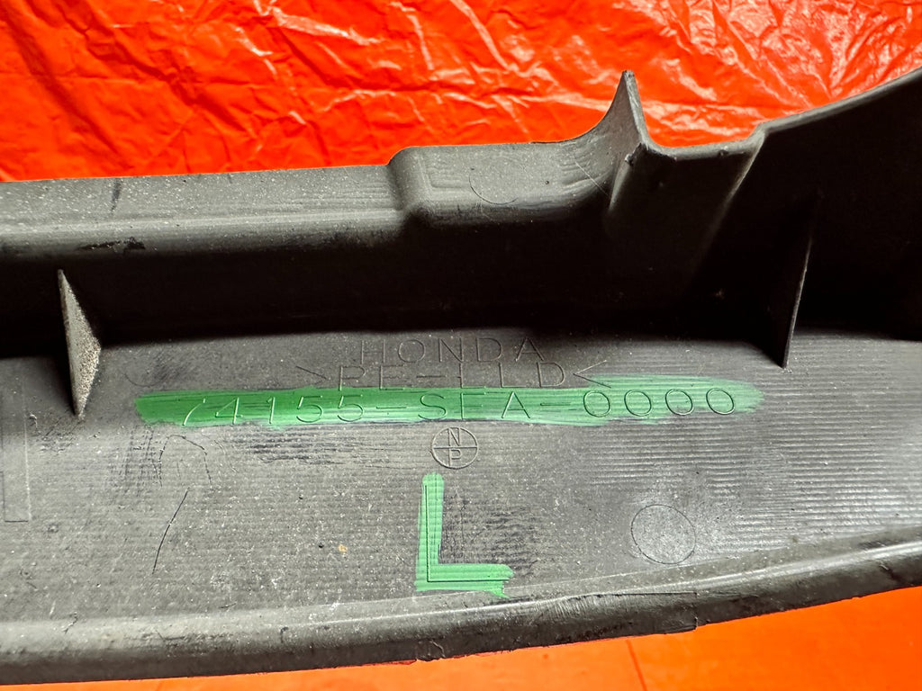 04 08 ACURA TSX LEFT DRIVER FRONT FENDER ENCLOSURE TRIM MOLDING OEM #3307