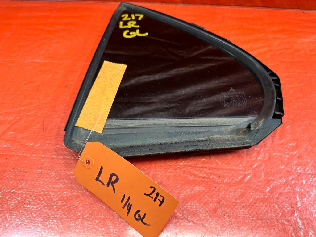 08 15 LANCER EVOLUTION X EVO 10   DRIVER LEFT REAR 1/4 QUARTER GLASS WINDOW #2172