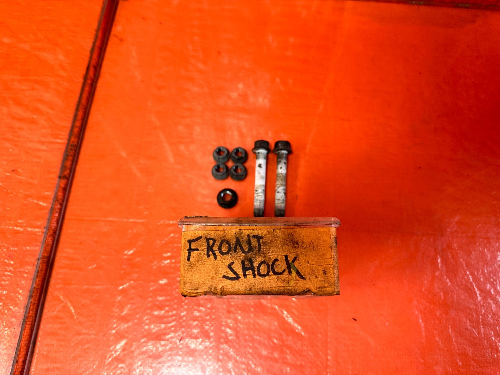 07 11 MAZDA RX8 RX 8   FRONT SHOCK MOUNTING BOLT SET BOLTS HARDWARE   OEM 3030