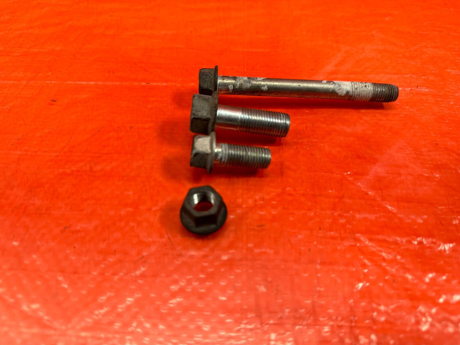 09 12 LANCER EVOLUTION X EVO 10 4B11T REAR MOTOR MOUNT BOLTS HARDWARE   OEM #2144