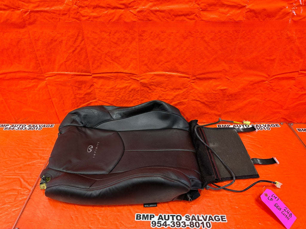 08/09 INFINITI G37 COUPE SPORT PASSENGER RIGHT FRONT UPPER SEAT LEATHER SKIN OEM0