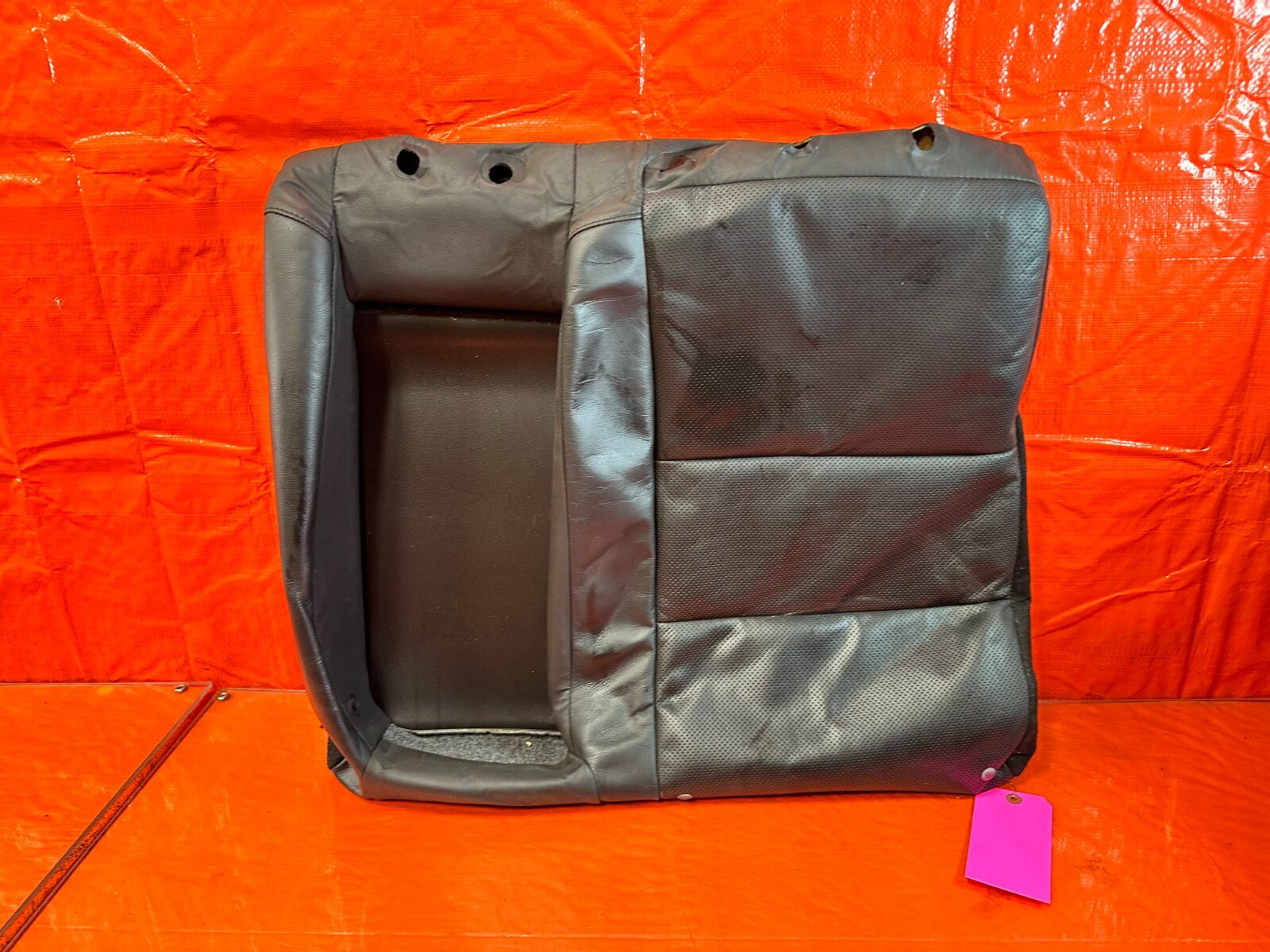 09 10 ACURA TSX   BLACK LEATHER LEFT REAR INNER UPPER SEAT COVER   OEM #2797
