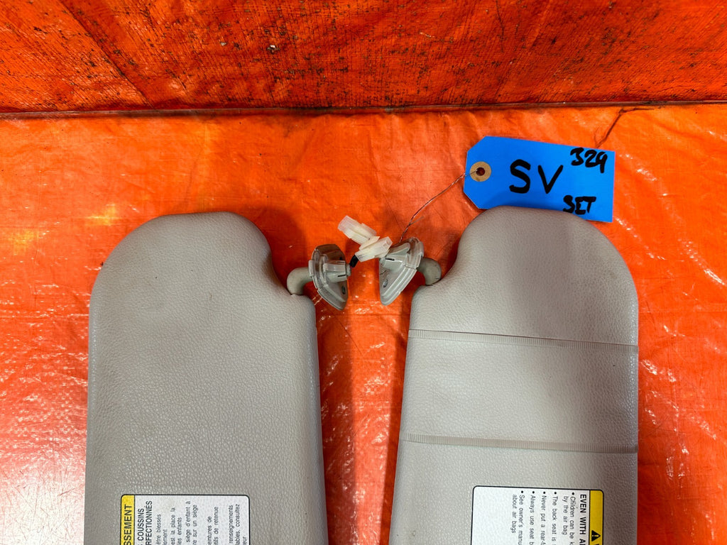 09 15 INFINITI G37 CONVERTIBLE   LEFT AND RIGHT SUN VISORS PAIR SET OEM #3292