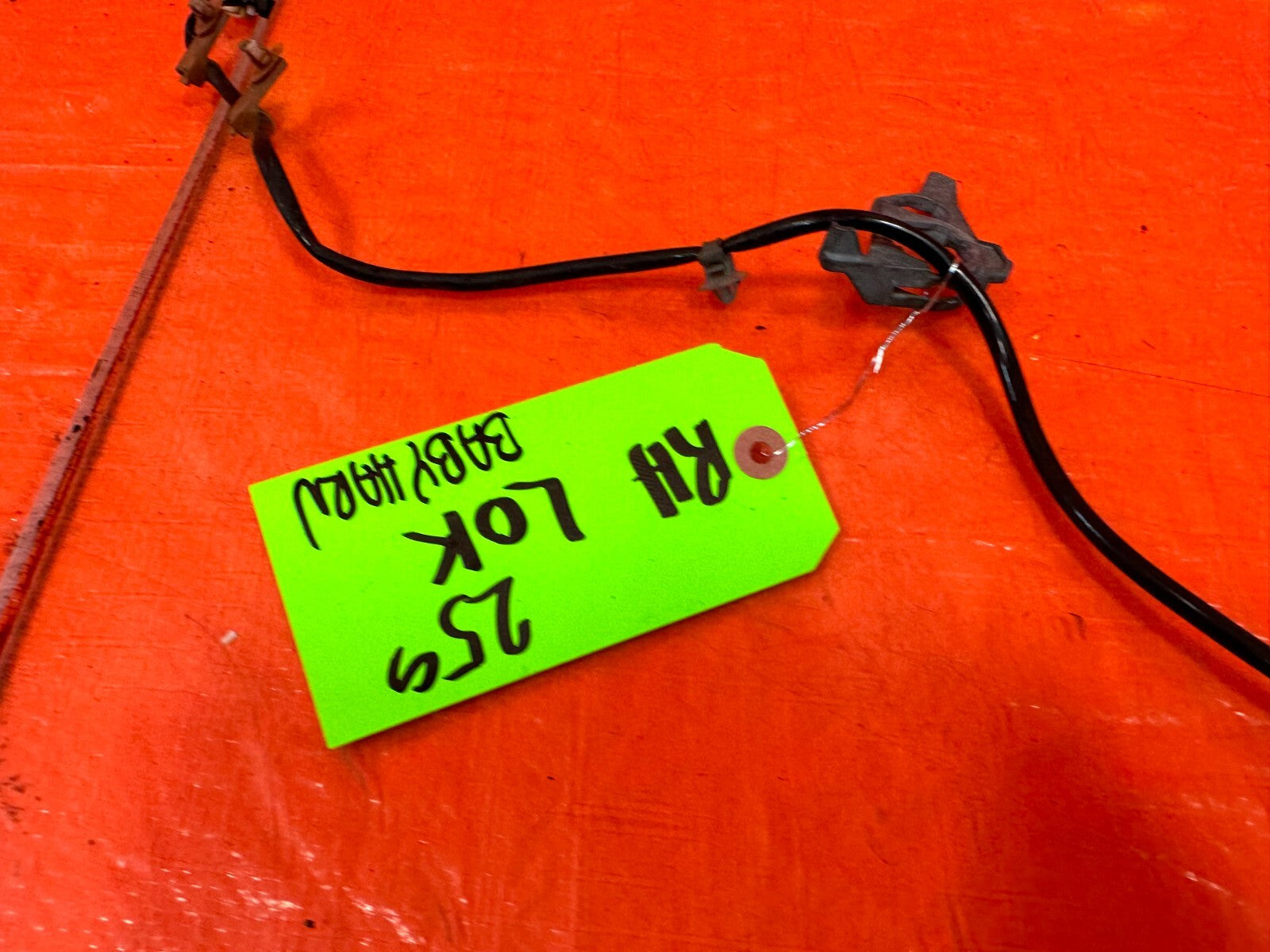 97 01 HONDA PRELUDE   PASSENGER RIGHT KEY CYLINDER DOOR LOCK HARNESS OEM #2596