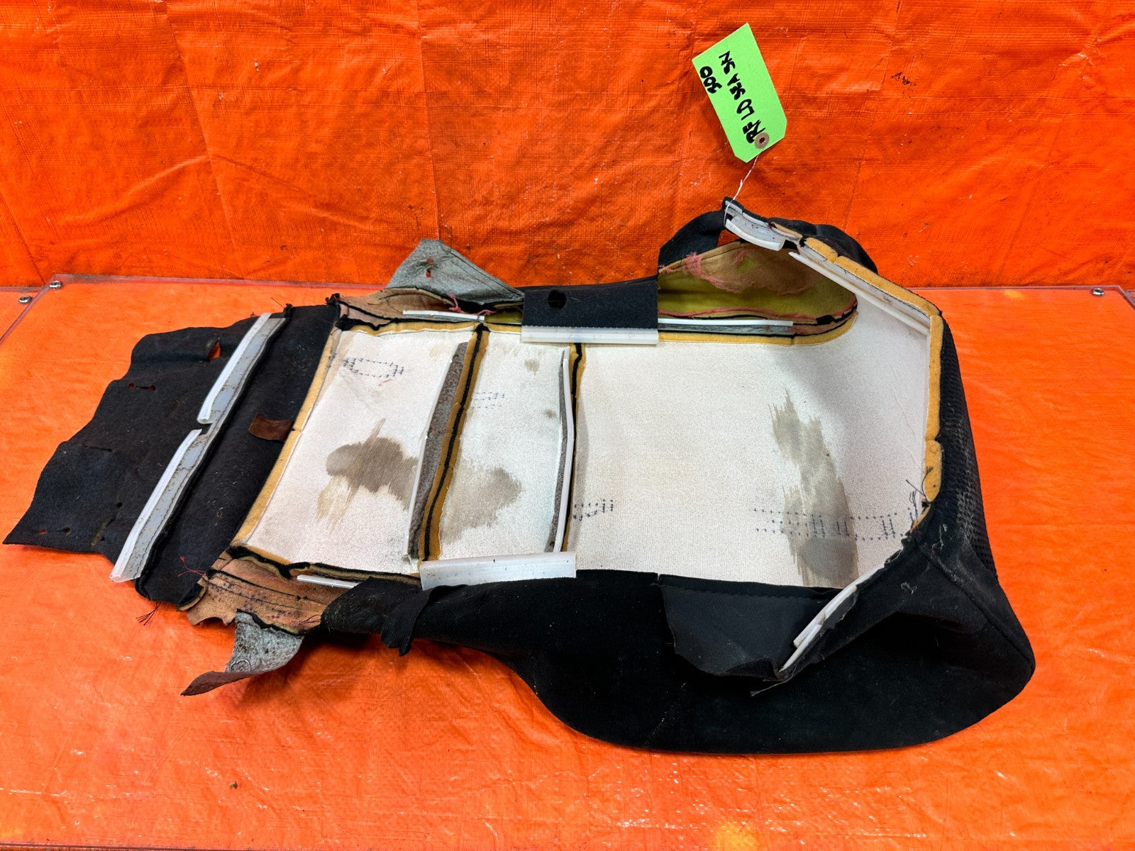06 11 HONDA CIVIC SI RIGHT FRONT LOWER SEAT SKIN CLOTH FABRIC COVER OEM #3007