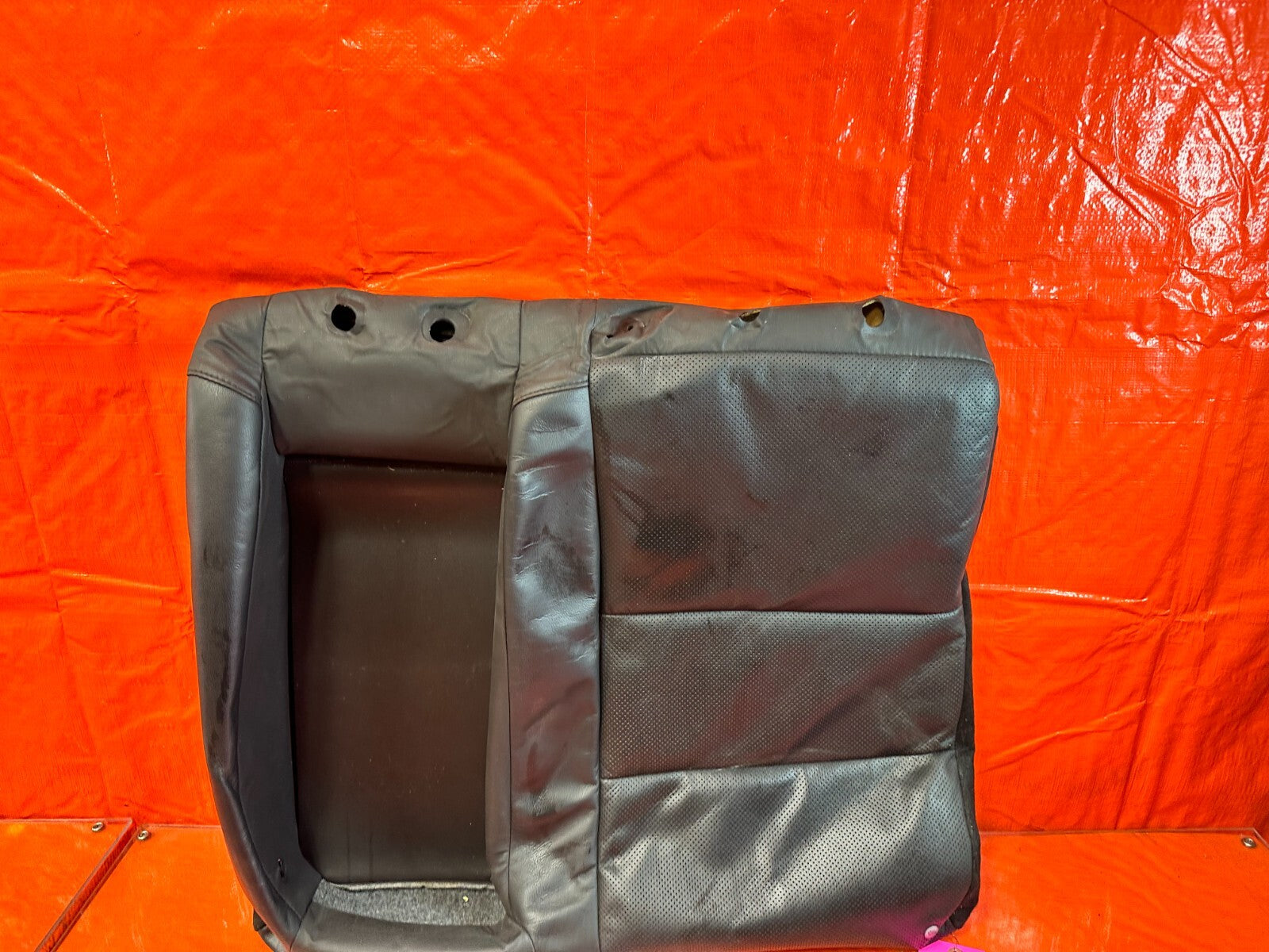 09 10 ACURA TSX   BLACK LEATHER LEFT REAR INNER UPPER SEAT COVER   OEM #2794