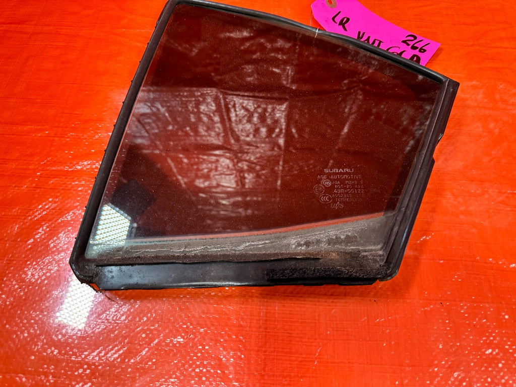 15 21 SUBARU WRX & STI DRIVER LEFT REAR   DOOR VENT GLASS   OEM #2664