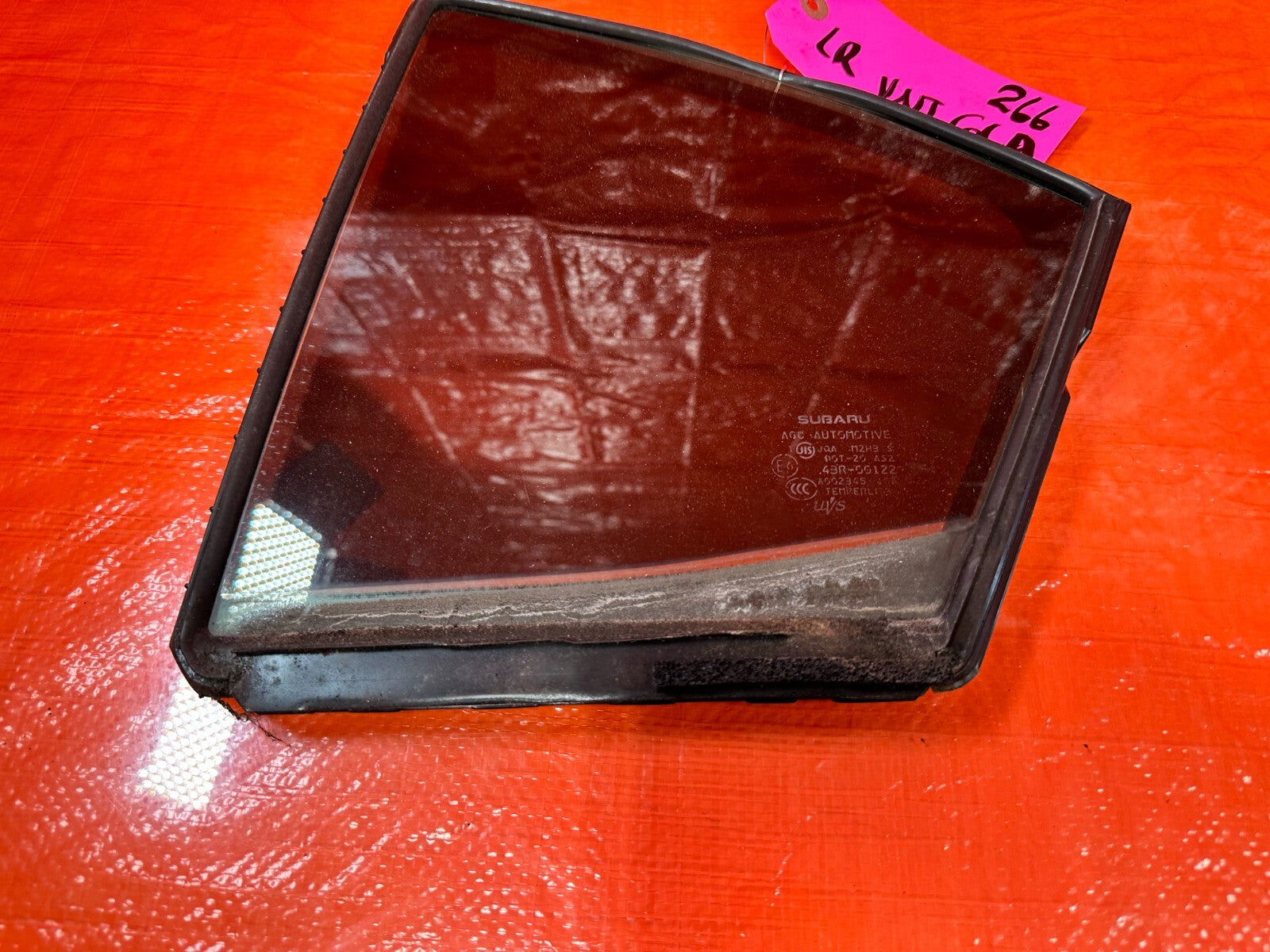 15 21 SUBARU WRX & STI DRIVER LEFT REAR   DOOR VENT GLASS   OEM #2664