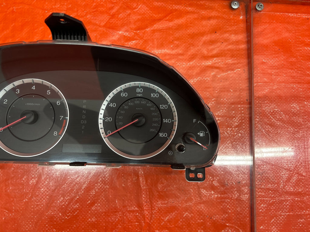 11 12 HONDA ACCORD EX L SEDAN   INSTRUMENT GAUGE CLUSTER SPEEDOMETER 163K   #1744