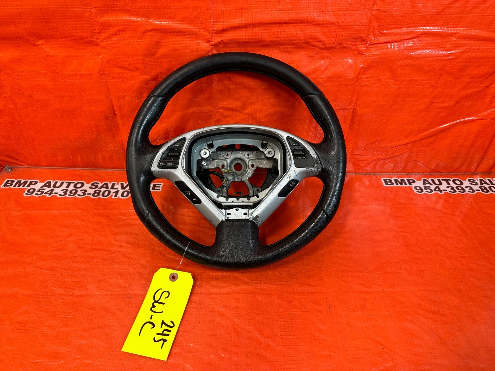 08 15 INFINITI G37 & Q60    2D COUPE  STEERING WHEEL   READ DESC   OEM #2450