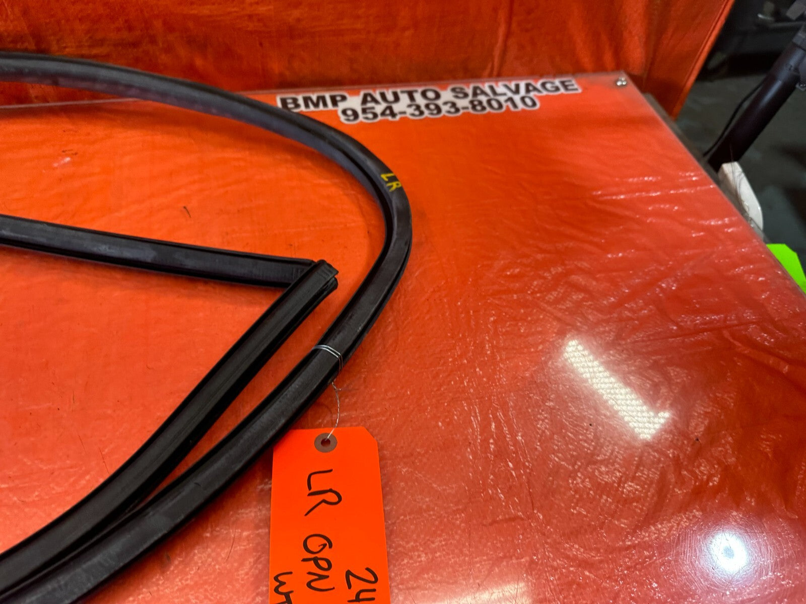 07 09 LEXUS ES350   CHASSIS TO DOOR OPEN TRIM GASKET LEFT REAR   OEM #2445