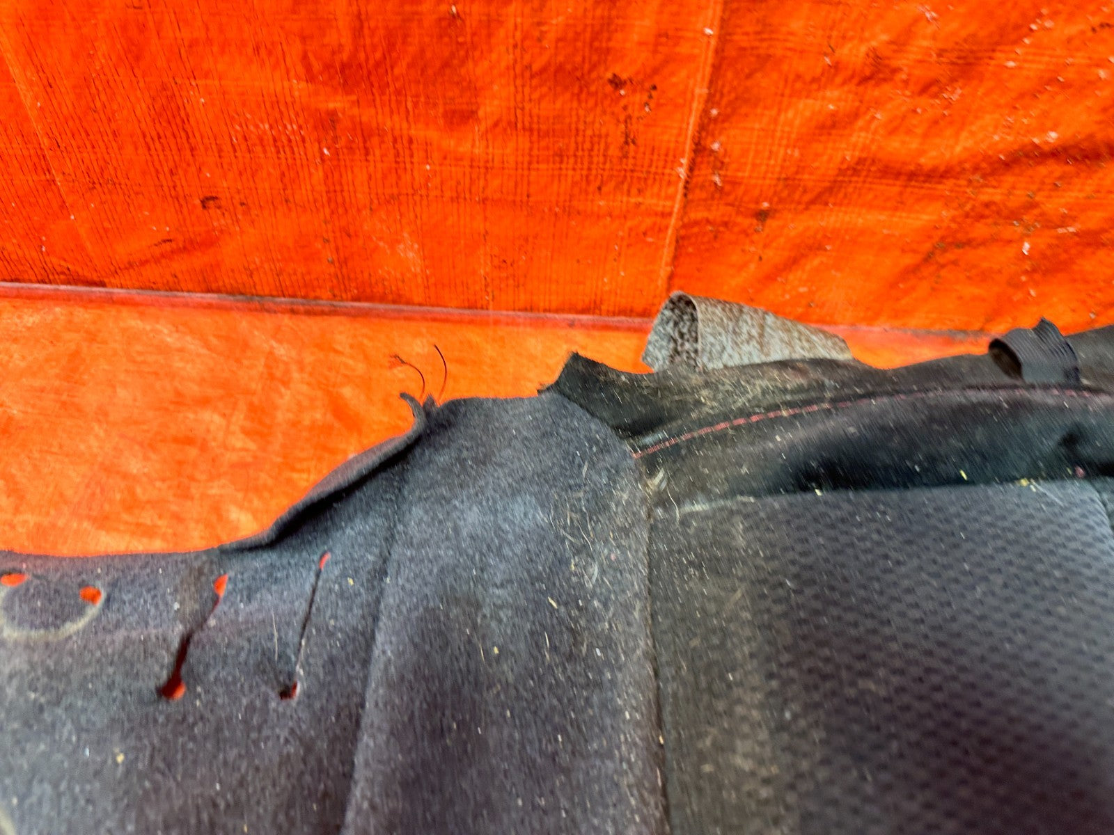 06 11 HONDA CIVIC SI RIGHT FRONT LOWER SEAT SKIN CLOTH FABRIC COVER OEM #3006