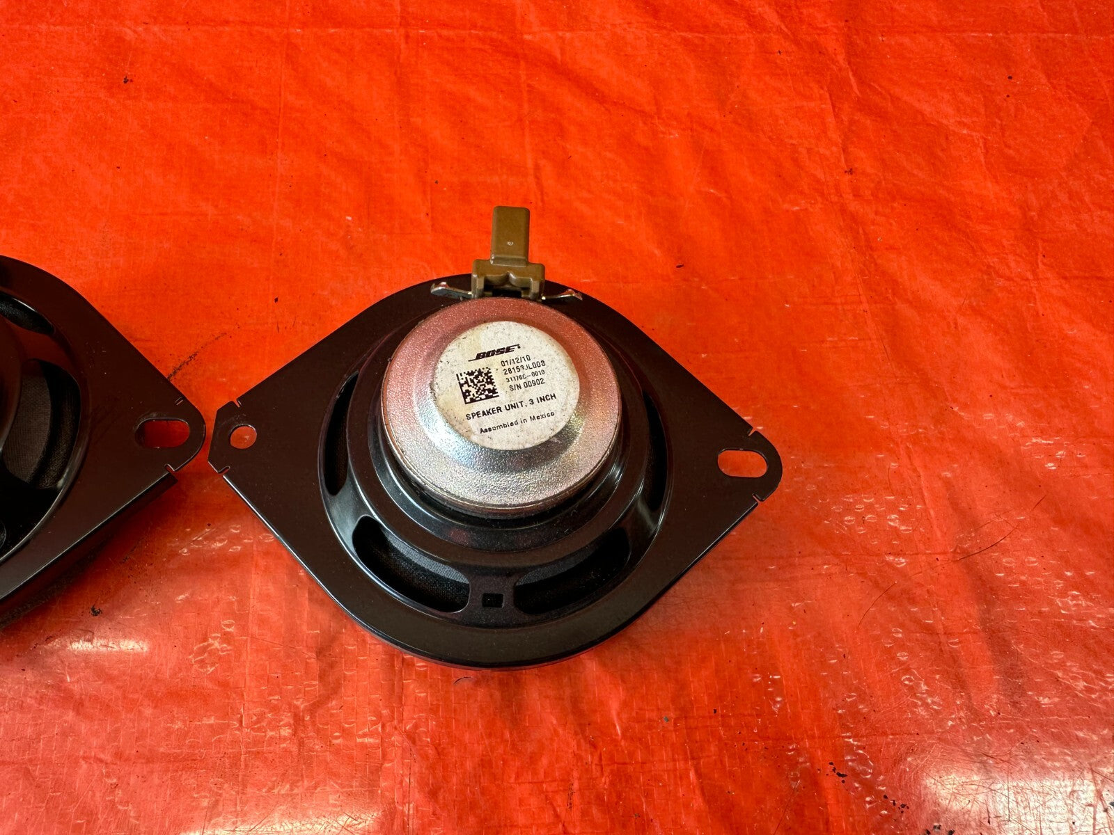 08 15 INFINITI G37 Q60 2D BOSE REAR QUARTER PANEL TRIM SPEAKERS LEFT & RIGHT 18810