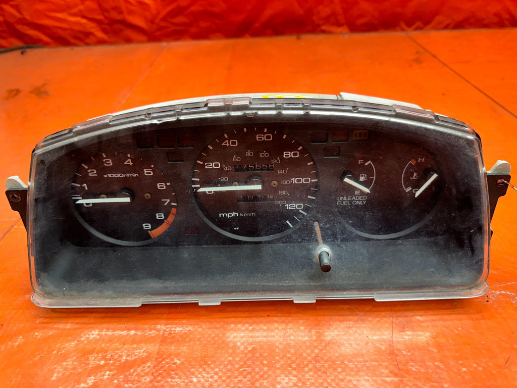 92 95 HONDA CIVIC EX 1.6L   5 SPEED MANUAL MT GAUGE CLUSTER SPEEDO   OEM #3335