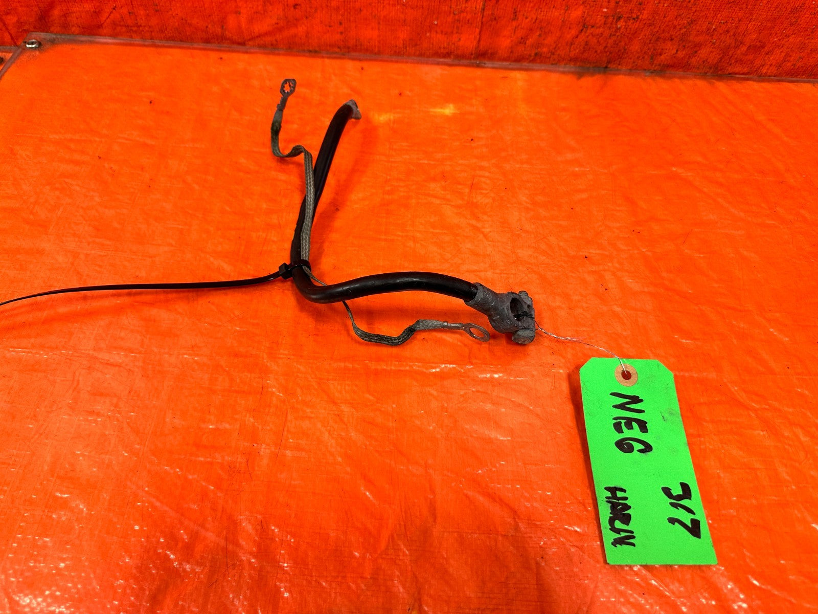 90 91 HONDA CIVIC HATCHBACK   NEGATIVE TERMINAL BATTERY GROUND WIRE HARNESS 3170