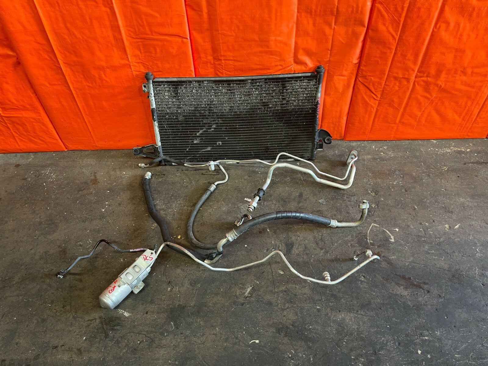 02 06 ACURA RSX TYPE S & BASE   COMPLETE AC LINE SET LINES W/ CONDENSER OEM #390