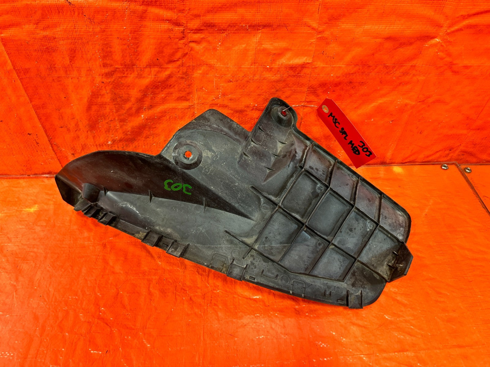 04 11 MAZDA RX8 RX 8  LEFT SPLASH SHIELF   PART # F189 50351   OEM FACTORY #3032