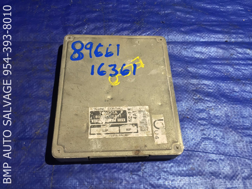 OEM 1996 TOYOTA TERCEL ECU # 89661 16361 ENGINE COMPUTER BRAIN ECM #1112 #HU880