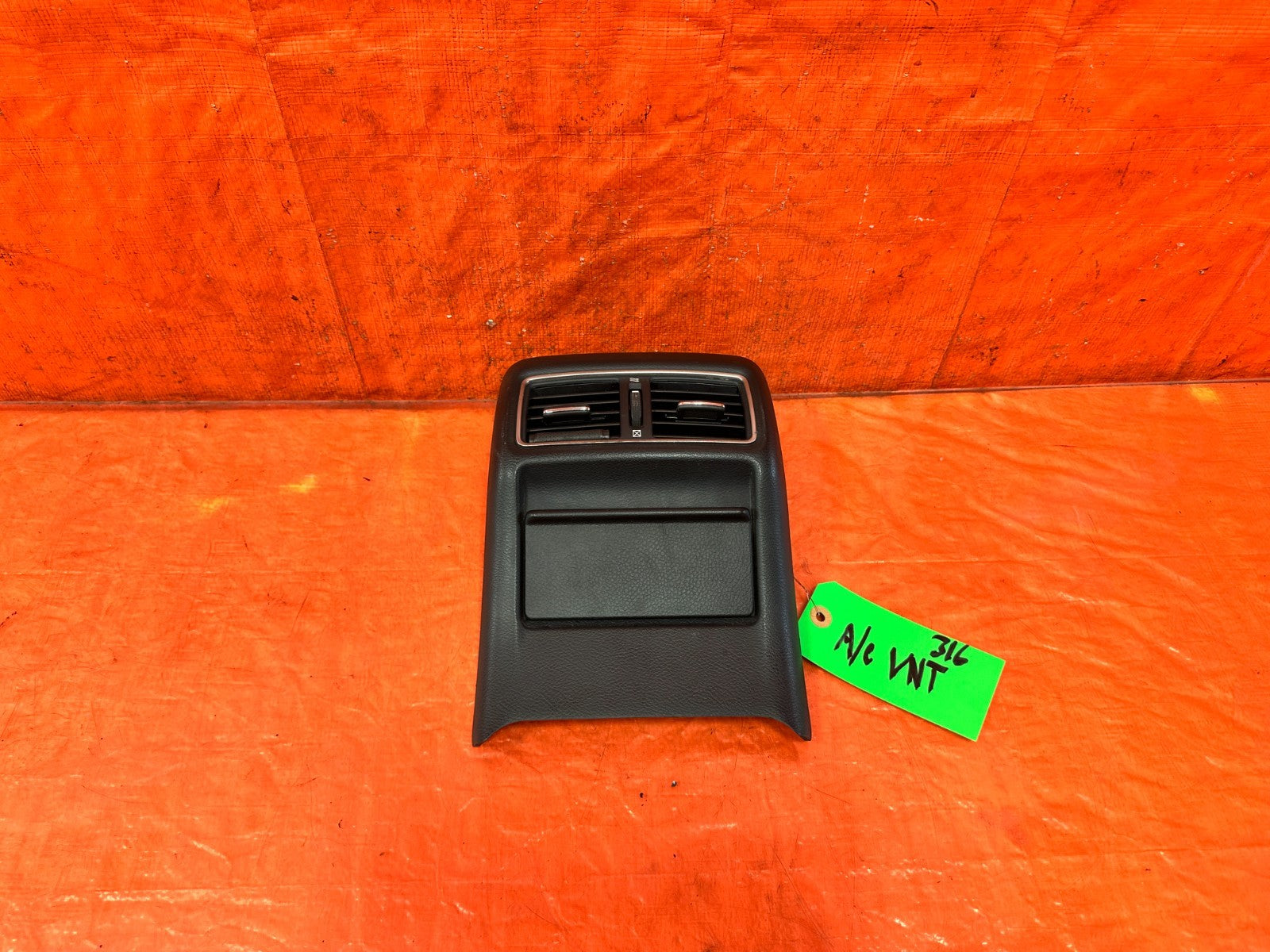 14 18 INFINITI Q50   REAR ARM REST CENTER CONSOLE AC VENT   BLACK OEM #3160