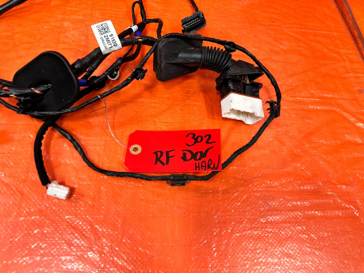 2013 13  HYUNDAI GENESIS COUPE - PASSENGER RIGHT DOOR HARNESS WIRE LOOM OEM 3022