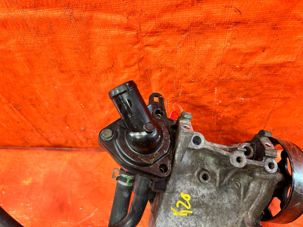 02 06 ACURA RSX K20A2 K20A3 WATER PUMP HOUSING W/ COOLANT NECK & THERMOSTAT OEM7