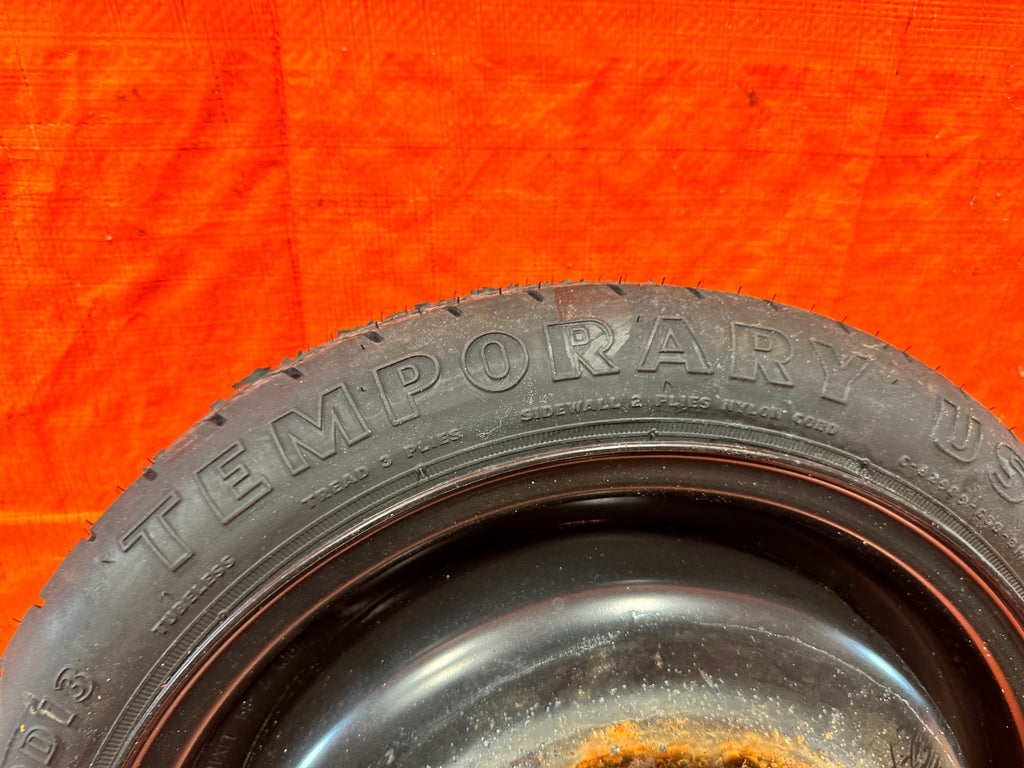 90 91 HONDA CIVIC HATCHBACK   EMERGENCY SPARE BACK UP TIRE WHEEL RIM    OEM #3255