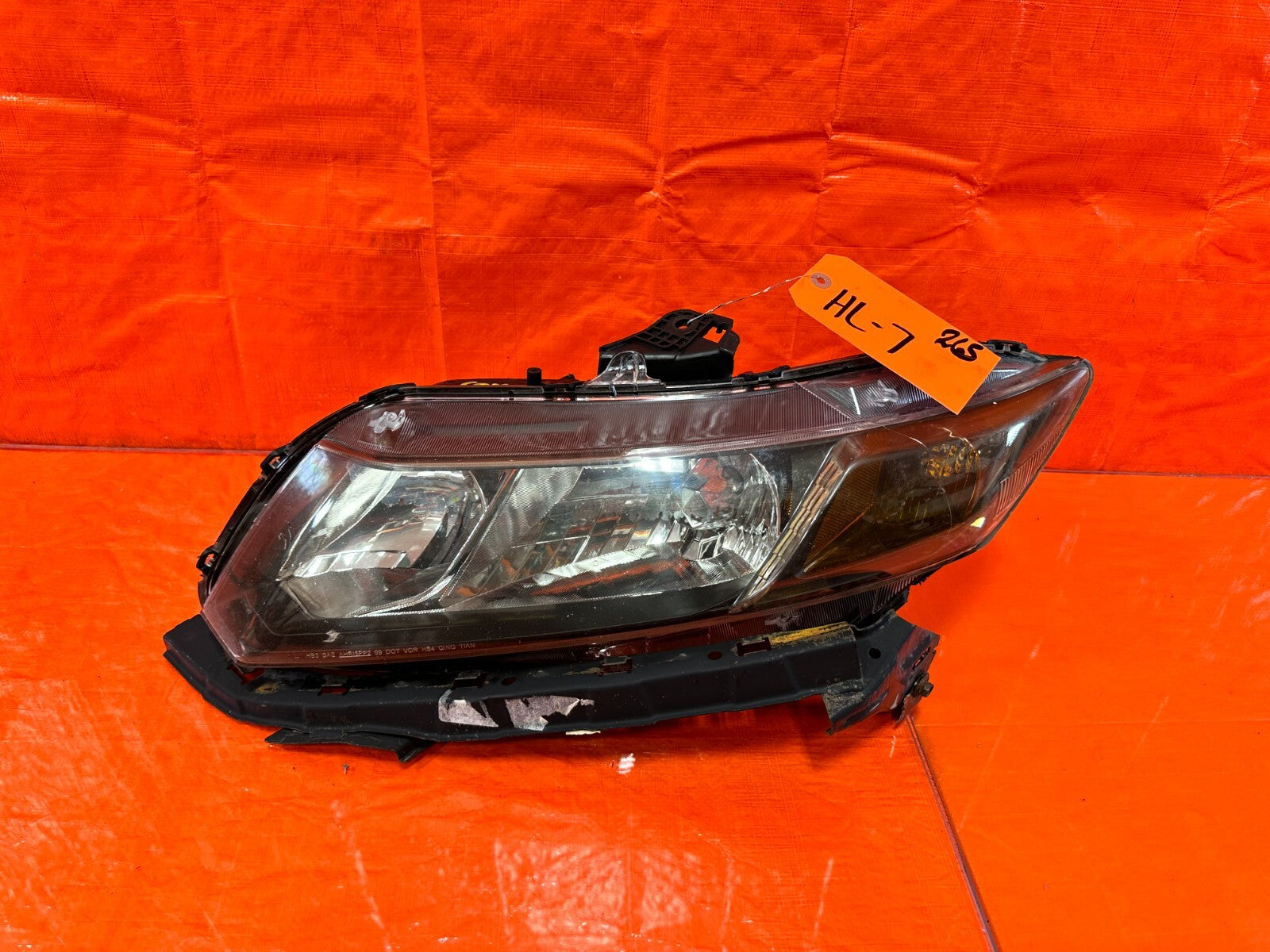 2013 13 HONDA CIVIC SI 2D COUPE   DRIVER LEFT HEADLIGHT HEADLAMP W/ BRACKET #2650