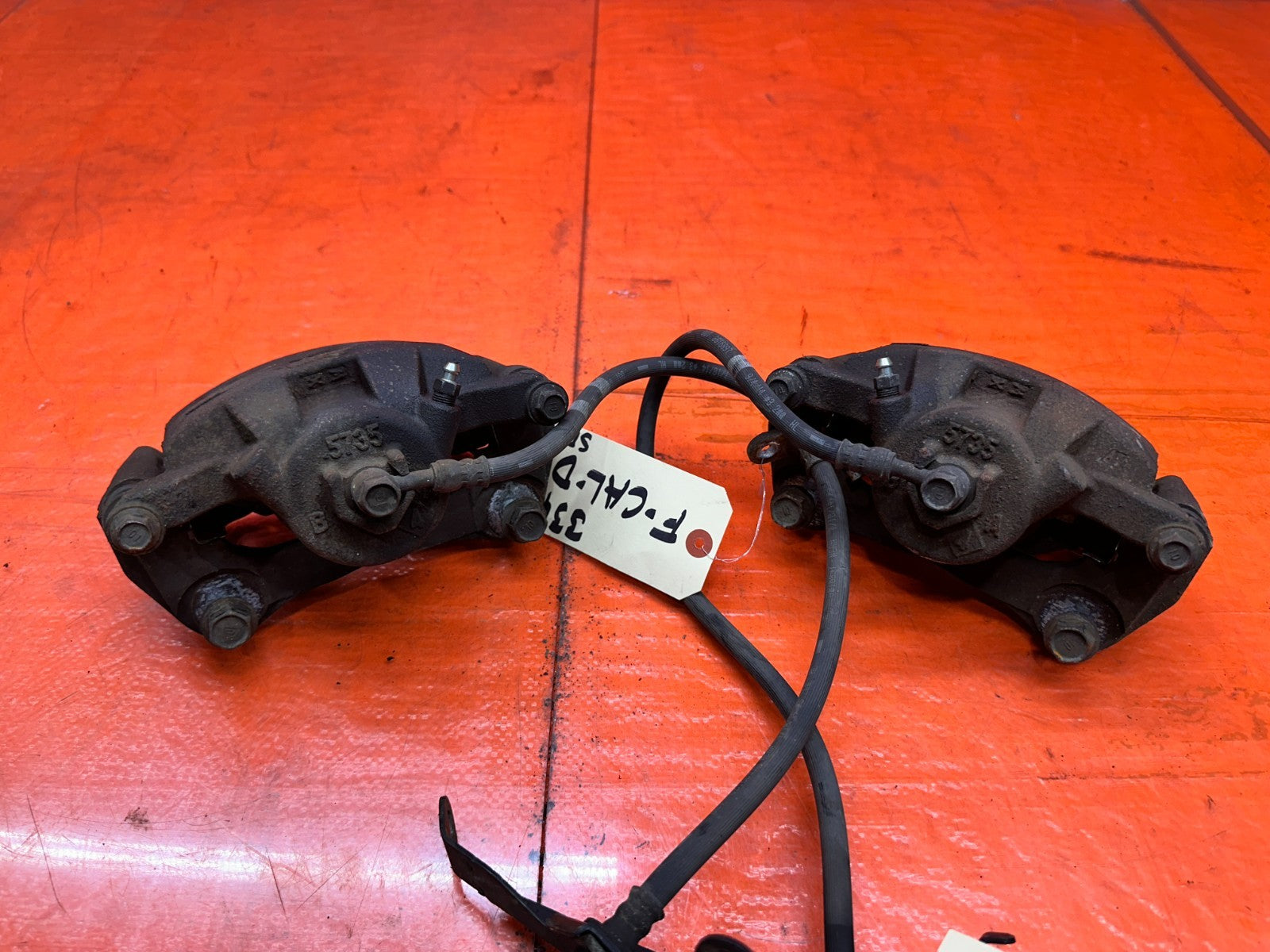 13 15 HONDA CIVIC SI 4D 2.4L FRONT LEFT RIGHT BRAKE CALIPER SET ASSEMBLY OEM 3344