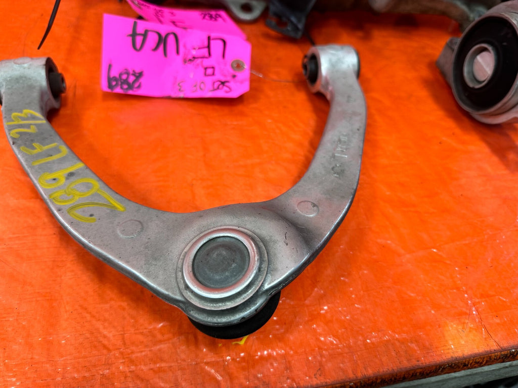 14 20 INFINITI Q50 DRIVER LEFT FRONT SPINDLE KNUCKLE W/ UPPER LOWER ARMS OEM 28913