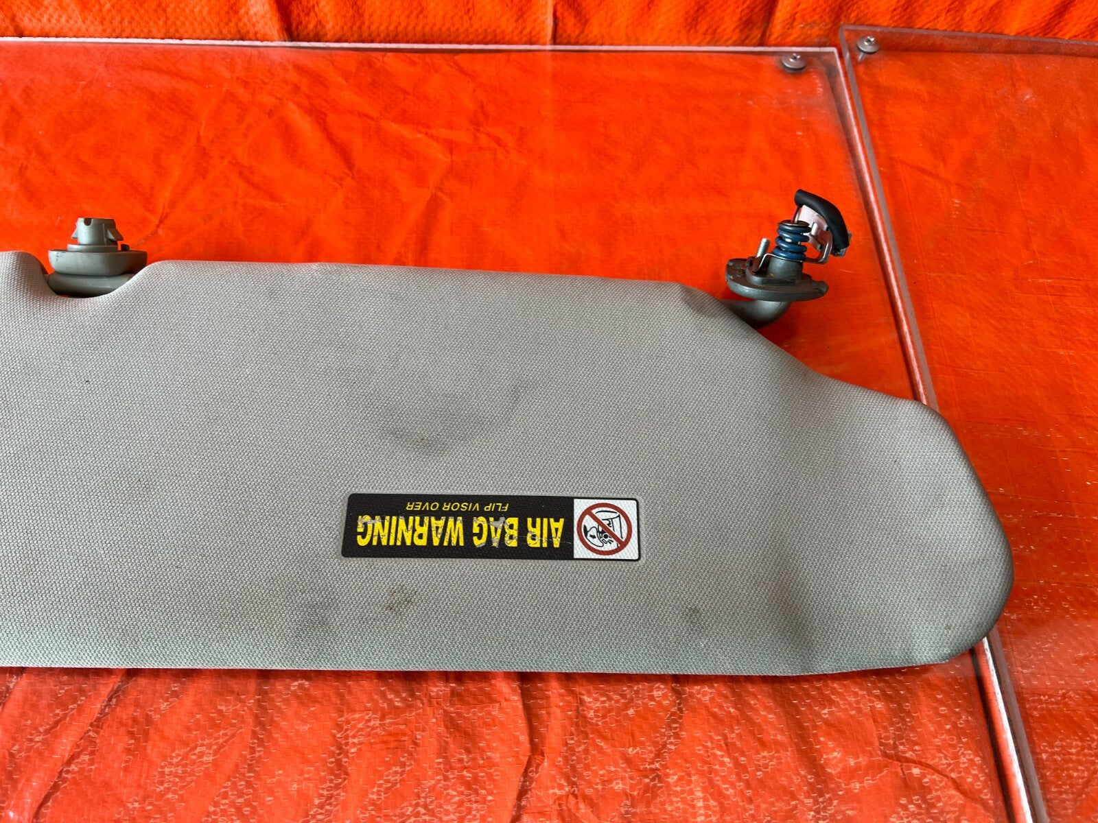07 08 ACURA TL   SUN VISOR   DRIVER LEFT SIDE   GRAY COLOR   OEM FACTORY 1065