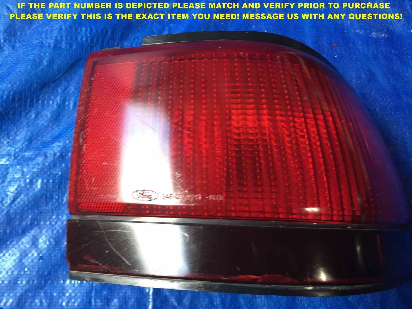 OEM 1994 1995 1996 FORD ESCORT PASSENGER RIGHT TAIL LIGHT 94 95 96 R RH2