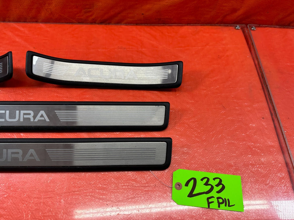 09 14 ACURA TSX   FLOOR PILLAR SCUFF PLATE SET LEFT RIGHT FRONT REAR   OEM #2331