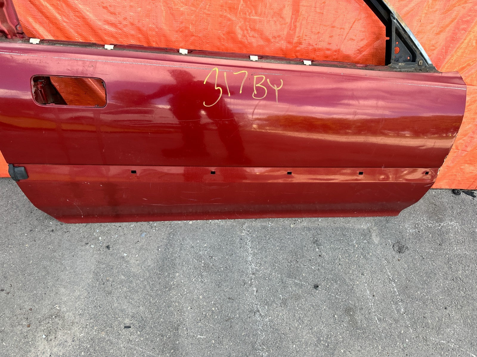 90 91 HONDA CIVIC HATCHBACK   RIGHT DOOR SHELL SKELETON FRAME   OEM 3177