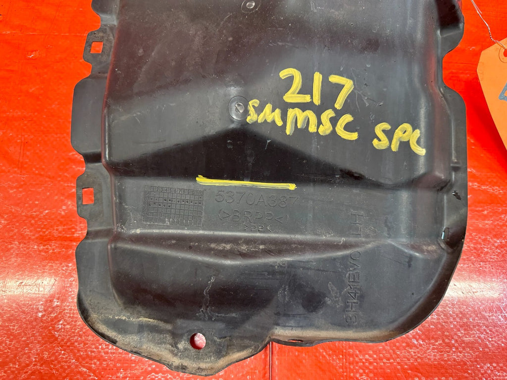 08 15 LANCER EVOLUTION EVO X 10   LINER EXTENSION   DRIVER LEFT SIDE   OEM #2177
