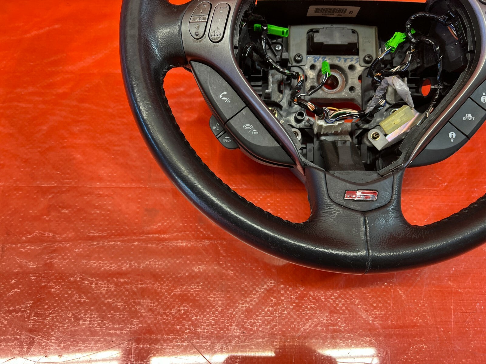 07 08 ACURA TL TYPE S   STEERING WHEEL   BLACK LEATHER W/ PADDLE SHIFTERS   OEM8