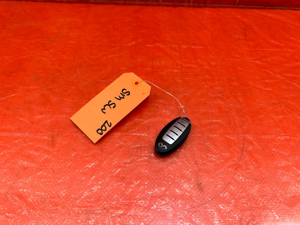 16 20 INFINITI Q50 & Q60   3.0L   WIRELESS KEY FOB MODULE   OEM FACTORY #2000
