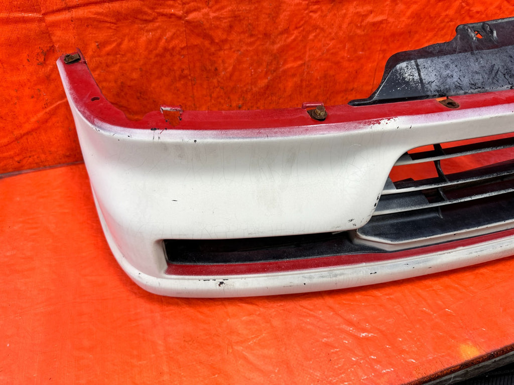 90 91 HONDA CIVIC HATCHBACK FRONT BUMPER COVER W/ RE BAR AND LIGHTS COMPLETE OEM15