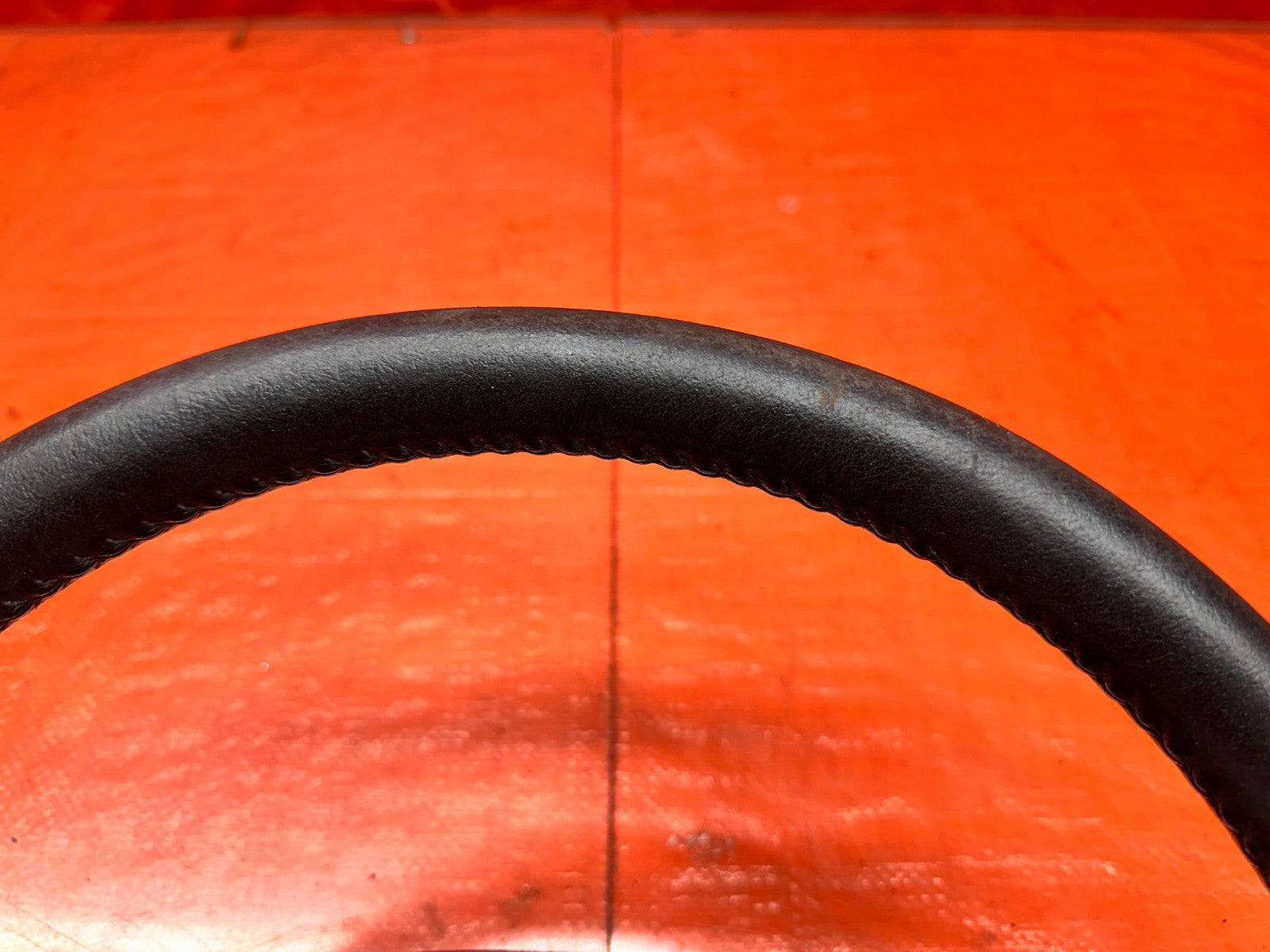 94 01 ACURA INTEGRA BLACK LEATHER WRAPPED STEERING WHEEL OEM #3316