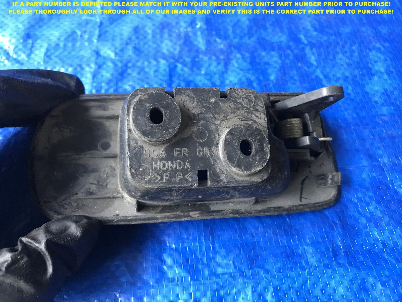 OEM 2001 2002 2003 HONDA CIVIC 4D PASSENGER RIGHT FRONT INTERIOR DOOR HANDLE    1