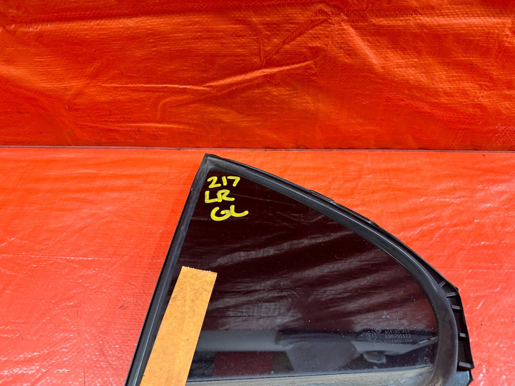 08 15 LANCER EVOLUTION X EVO 10   DRIVER LEFT REAR 1/4 QUARTER GLASS WINDOW #2174