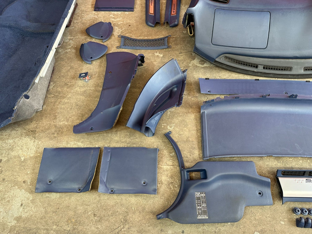 00 09 HONDA S2000   BLUE INTERIOR CONVERSION   SEATS DASH CARPET PLASTICS PANELS11
