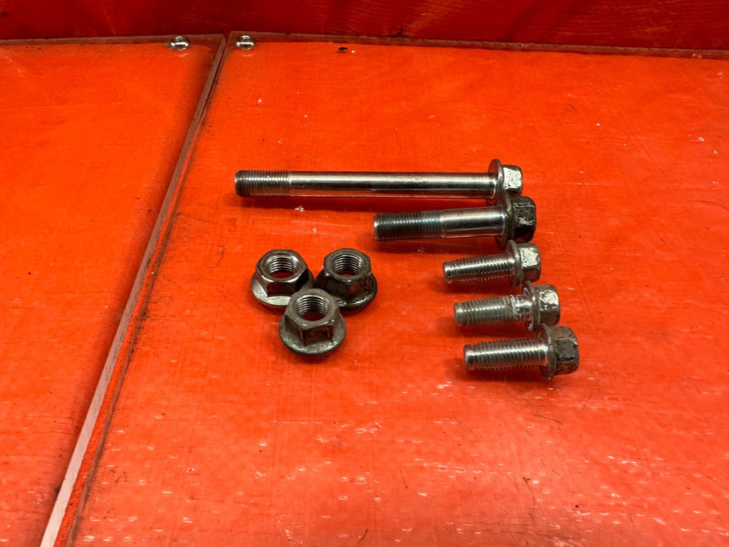 09 12 LANCER EVOLUTION X EVO 10 4B11T ENGINE POST MOUNT BOLTS HARDWARE OEM #2067