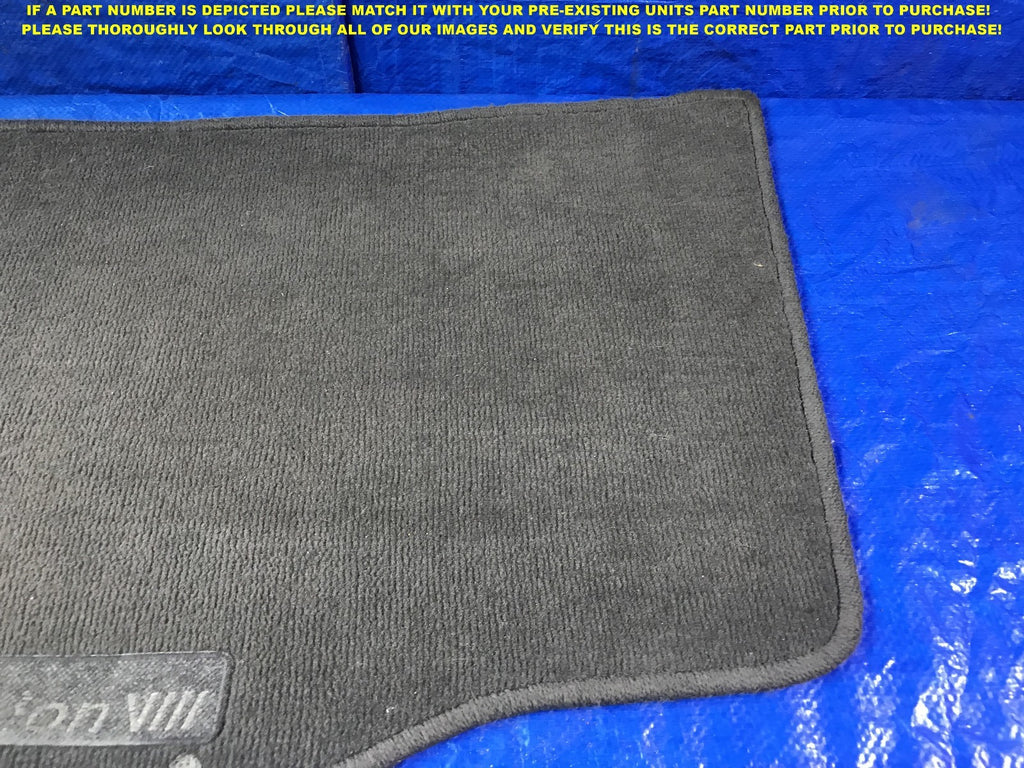 OEM 2003 2004 2005 MITSUBISHI EVOLUTION 8 VIII PASSENGER RIGHT FRONT FLOOR MAT1