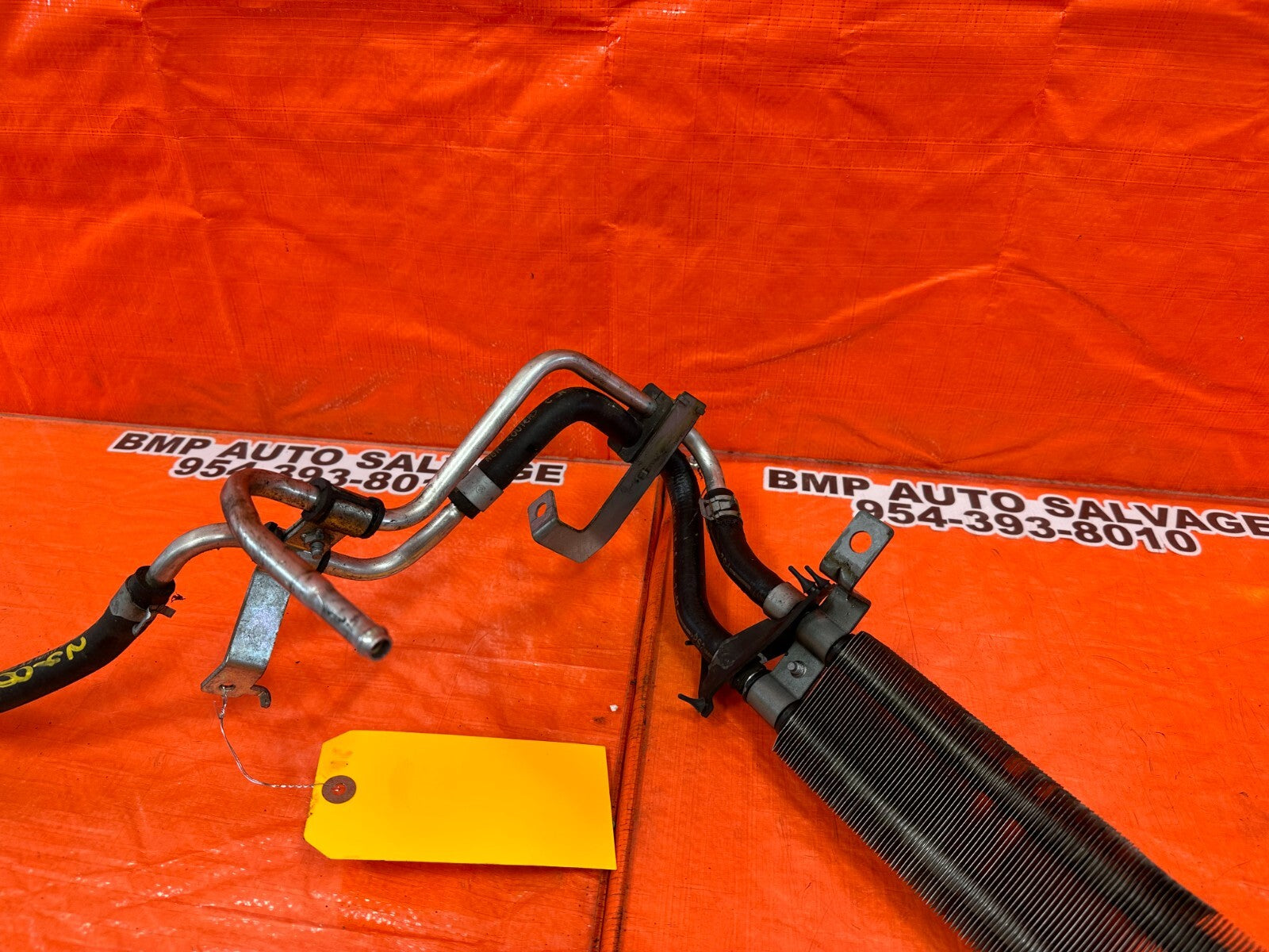 08 15 INFINITI G37 2D   POWER STEERING FLUID OIL COOLER W/ TANK   OEM #24814