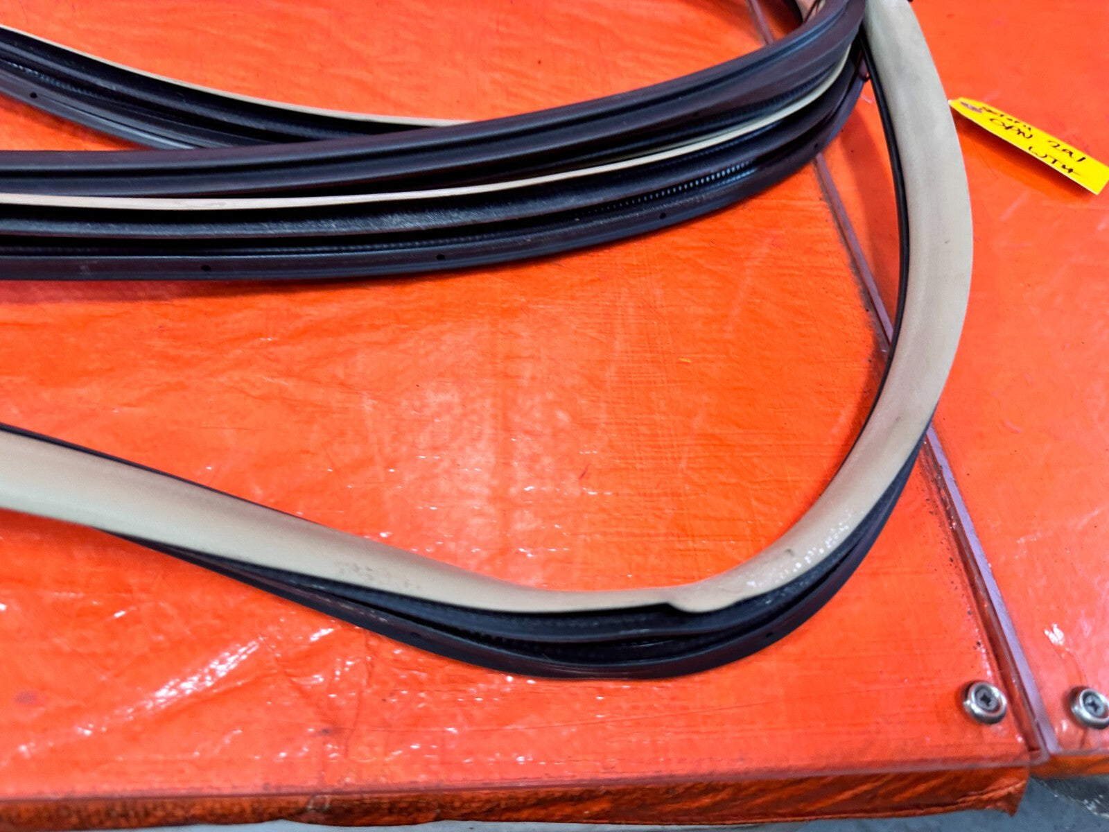 04 08 ACURA TSX   CHASSIS TO DOOR OPEN TRIM WEATHER STRIP SET FRONT REAR TAN 29113